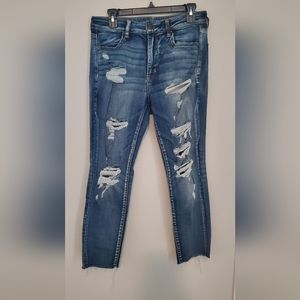 American Eagle Outfitters Super Stretch Jegging Crop 12
